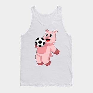 Pig Soccer player Soccer Tank Top